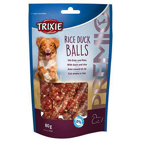 Trixie PREMIO Rice Duck Balls ласощі рисово-утинні кульки для собак 80г.