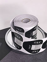 Форма для нарощування нігтів YRE (чорна широка) 100 шт.