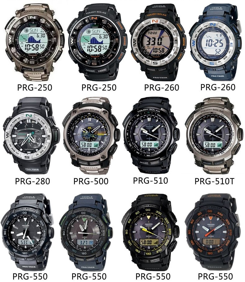 Casio Protrek PRW 3500 2500 5100 PRG 260 270 550