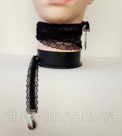 Чокер чорний ажурний "Ніч", фото 1