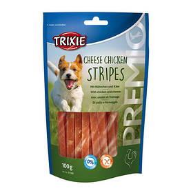 Ласощі для собак Trixie PREMIO Chicken Cheese Stripes (курка та сир), 100 г