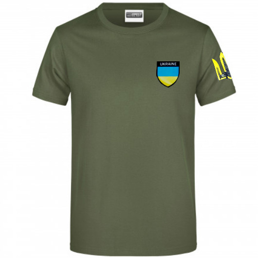 Футболка чоловіча унісекс з принтом "Ukraine Glory Тризуб"