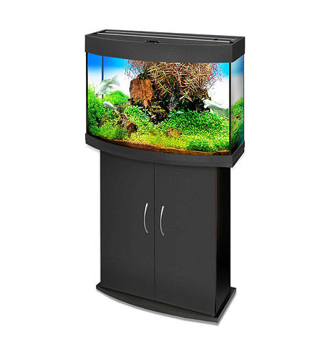 Овальный аквариум 98л с крышкой и LED освещением + тумба (ID#968544945 ...