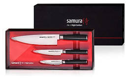 Набір з 3х ножів "Кухарська трійка" Samura Mo-V SM-0230