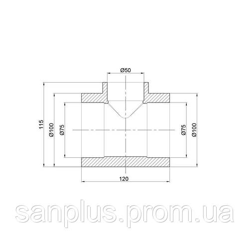 Трійник PPR Thermo Alliance 75х50х75, цена 170 грн — Prom.ua (ID ...