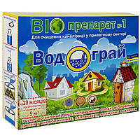 Биодеструктор Водограй для очистки канализации в частном секторе 400 г