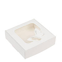 Коробка для пряника вікно - Метелик 100х100х30, біла