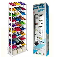 Полиця органайзер стелаж підставка для взуття Amazing Shoe Rack на 30 пар New