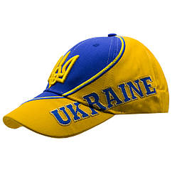 Бейсболка 3D Тризуб Ukraine (жовто-блакитна) uac-007