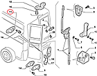 Фіксатор замка задніх дверей низ Fiat Ducato 244, Peugeot Boxer, Citroen Jumper (2002-2006), 1303896080, 872453, фото 6