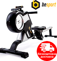 Гребной тренажер Besport BS-6031R DRAGER магнитный черно-желтый / Тренажер для гребли