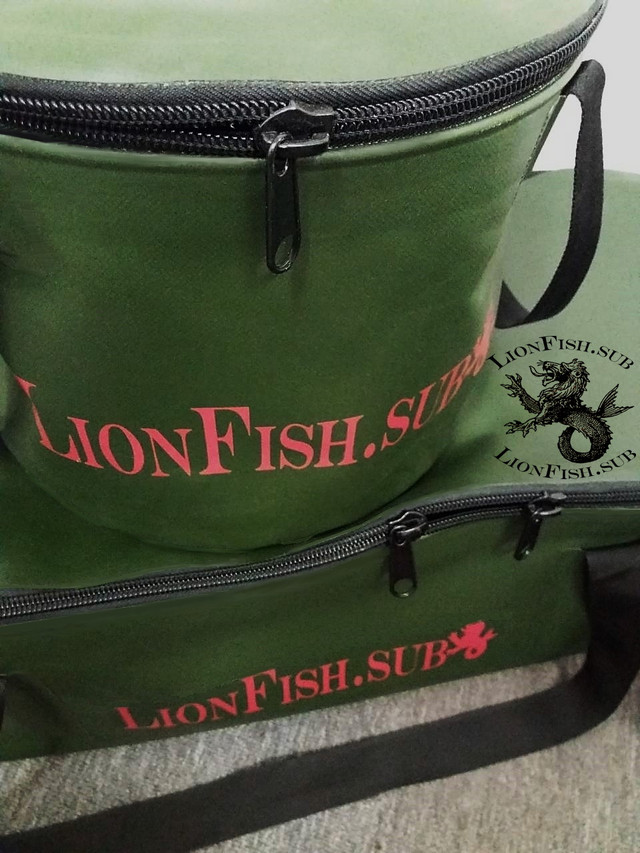 Складные Вёдра LionFish.sub для рыбалки, прикормки, охоты гермо сумка для трофеев
