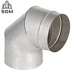 Відвід повітропровода під 90 градусів