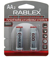 Аккумулятор бытовой Rablex HR6 600mAh, Ni-MH, АA, 1.2V 2/24/120