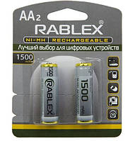 Акумулятор побутовий Rablex HR6 1500mAh, Ni-MH, АA, 1.2V 2/24/120