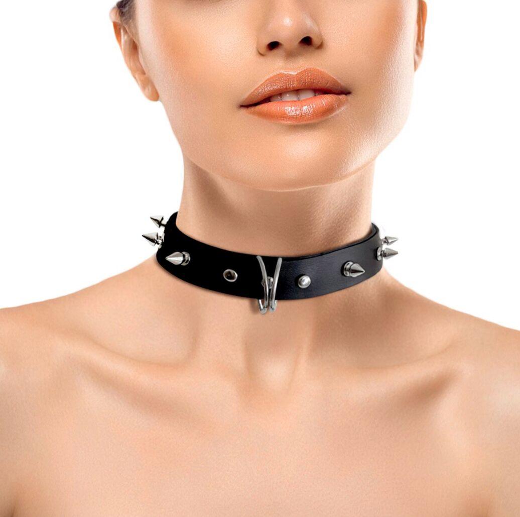 Нашийник з шипами та кріпленням для повідця Collar Spikes