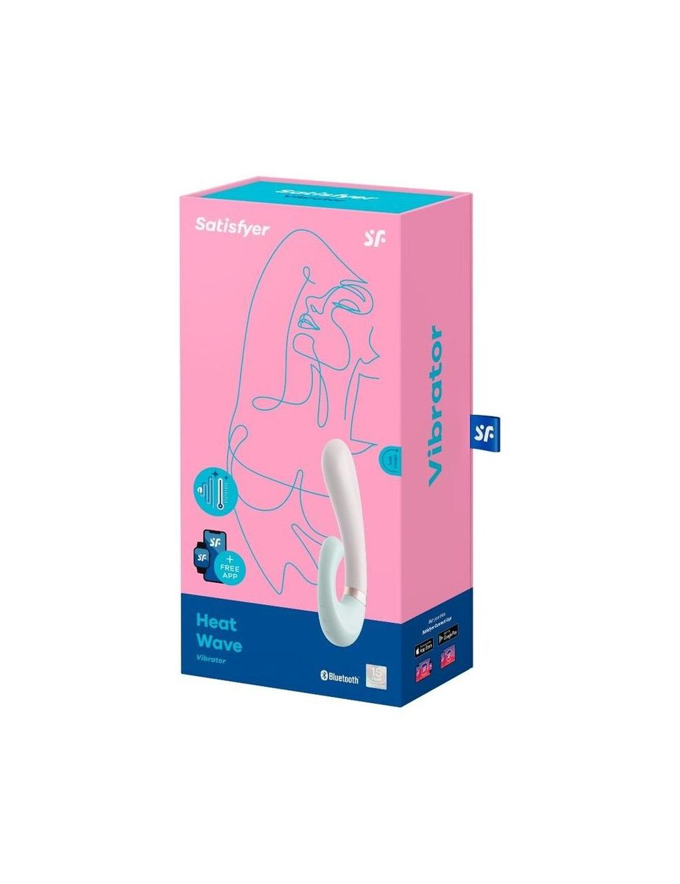 Satisfyer Heat Wave вибратор кролик с нагревом и смарт управлением Mint