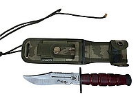 Охотничий тактический нож с чехлом Halmak 20220520 RD