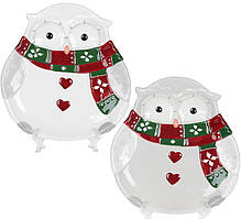 Набір 2 керамічних страви «Совонькін Затишок» 21.4х20.1 см, яскравий шарф