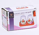 Набір для спецій "Літо в Європі" сіль і перець на керамічній підставці, фото 2