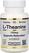 California Gold Nutrition L-Theanine 100 mg 60 Caps