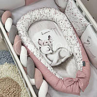 Кокон гнездышко для новорожденных позиционер Art Design Олененок 90х65 см