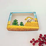Коробка для пряника, 200*150*30 мм, з вікном, "Хатинка", фото 2
