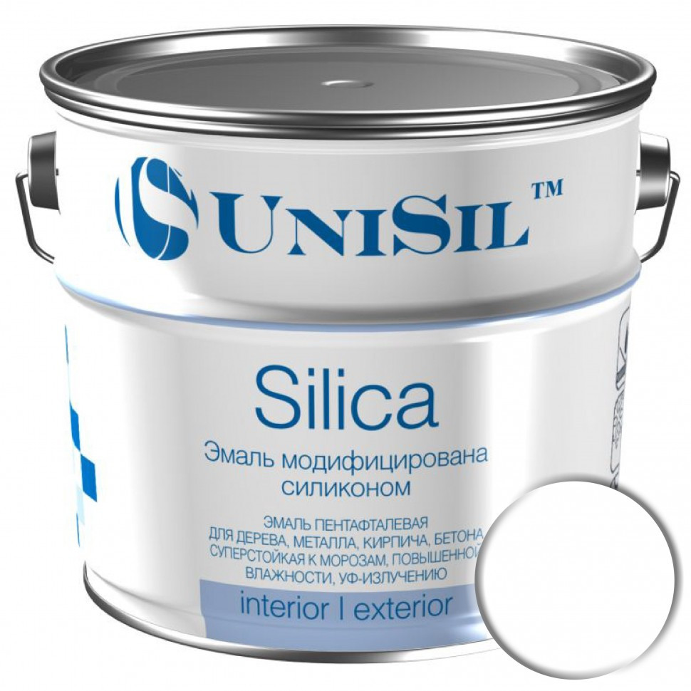 Емаль ПФ-115 UNISIL "Silica" модиф. силіконом, Чорна RAL 9005, 0.9 кг (1759011930)