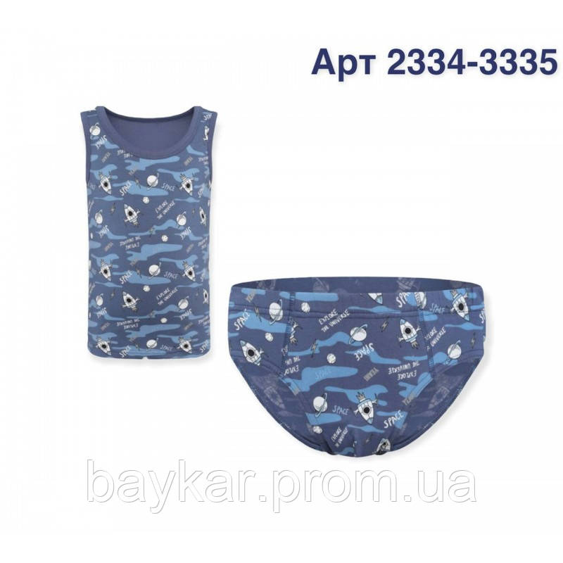 Комплект Нательного Белья для Мальчиков Маечка и Трусики Плавки с ...