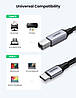 Кабель Ugreen USB-C to USB type B 2.0 Printer Cable для принтерів, сканерів, БФП 2 м Black (US370), фото 2