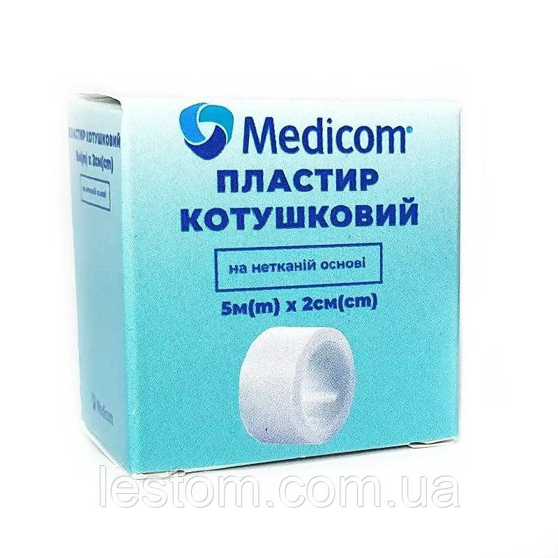 Пластир медичний котушковий на нетканій основі, 5м x 2см MEDICOM