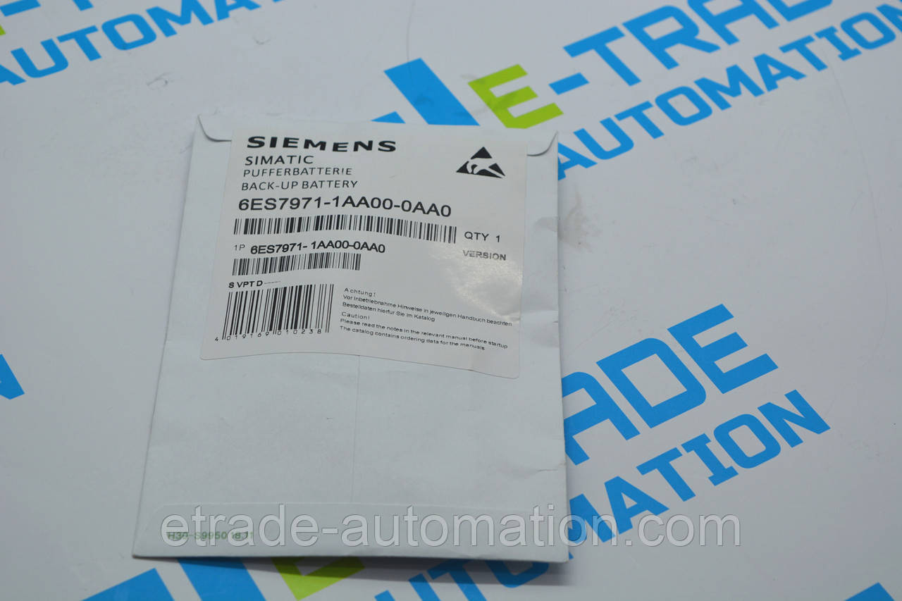 Батарея живлення Siemens 6ES7971-1AA00-0AA0