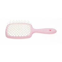 Гребiнець для волосся Janeke 1830 - Superbrush The Original Italian (розовая с белым)