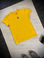 Мужская футболка желтая Герб Украины