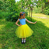 Жовта святкова сукня в патріотичних кольорах Сукня Білосніжки, фото 5