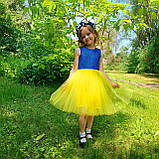 Жовта святкова сукня в патріотичних кольорах Сукня Білосніжки, фото 2