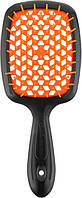 Гребiнець для волосся Janeke 1830 - Superbrush Black/Orange