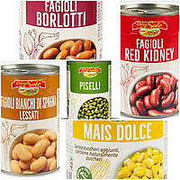 Консервовані овочі з Італії ж/б в асортименті 400 г