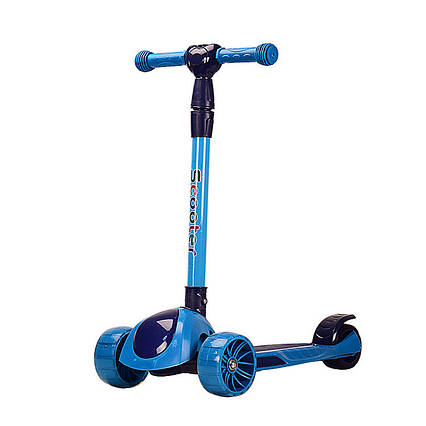 Самокат дитячий 3-колісний HS2013 (RL7T) складаний, світні колеса PU
