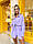 Літній прогулянковий костюм жниварка з шортами на гумці та однотонною сорочкою (р. 42-48) 73KO2310, фото 5