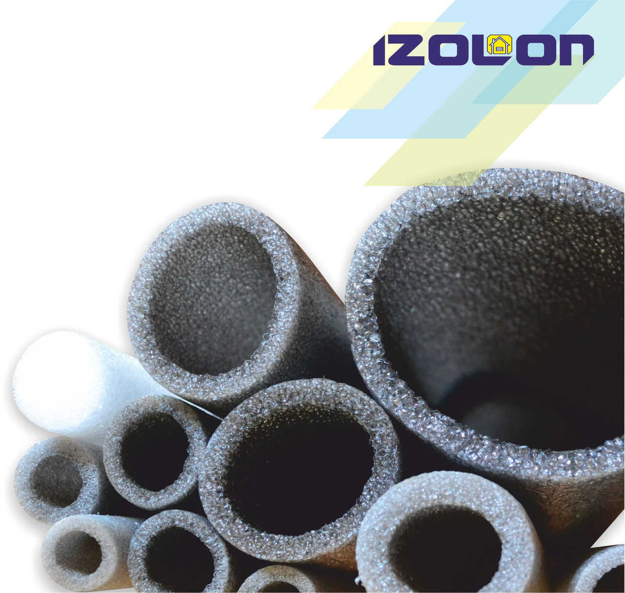 Трубная изоляция IZOLON AIR внутренний диаметр 35 мм стенка 13 мм из вспененного полиэтилена - фото 4 - id-p1628939458