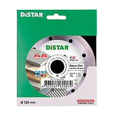 Диск алмазний відрізний 1A1R 125x1,2x8x22,23 мм Distar Decor Slim 5D, фото 3