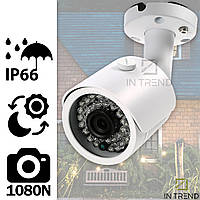 Камера видеонаблюдения AHD-T6102-36 Белая IP Камера Наружного наблюдения Корпусная Видеокамера с ИК-подсветкой