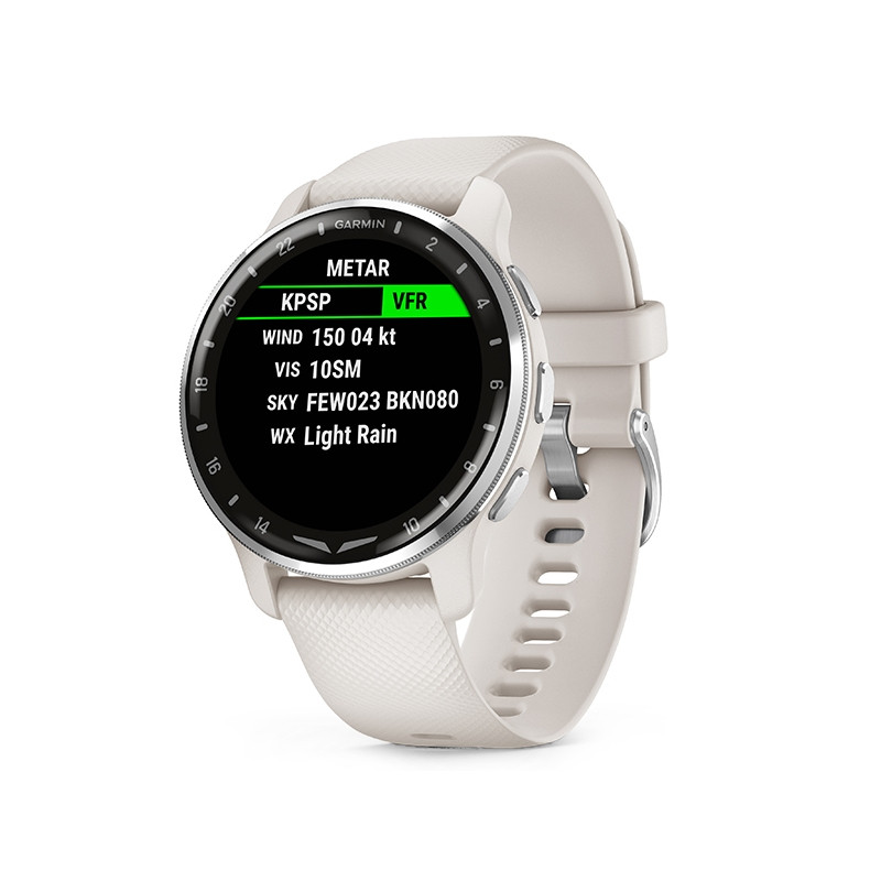 Смарт-годинник Garmin D2 Air X10 із білим ремінцем для любителів авіації, фото 1
