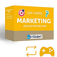 Карточки для изучения английского языка English Student MARKETING ENG Професиональный анлийский 105 карт