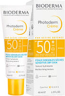 Солнцезащитный крем для лица Bioderma photoderm max spf 50+ creme