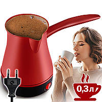Электрическая маленькая кофеварка ТОП SINBO SCM-2928 kofevarka Красная переносная электротурка Компактная