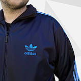 Чоловічий спортивний костюм адідас Класика блакитна 90-х Adidas Австрія Спортивні костюми великі розміри, фото 8