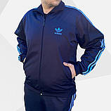 Чоловічий спортивний костюм адідас Класика блакитна 90-х Adidas Австрія Спортивні костюми великі розміри, фото 3
