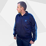 Чоловічий спортивний костюм адідас Класика блакитна 90-х Adidas Австрія Спортивні костюми великі розміри, фото 10